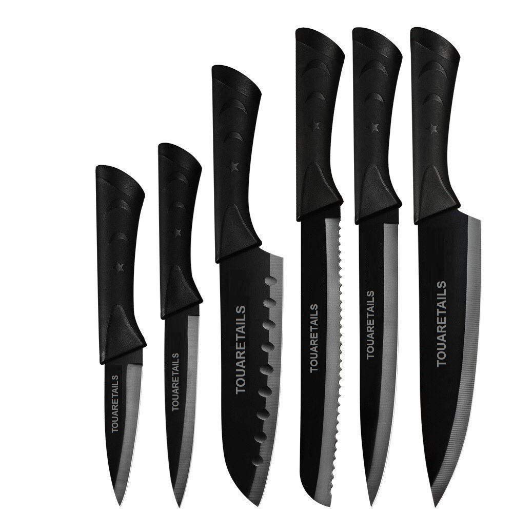 TOUARETAILS 6 Pieces Professional Kitchen Knife Set